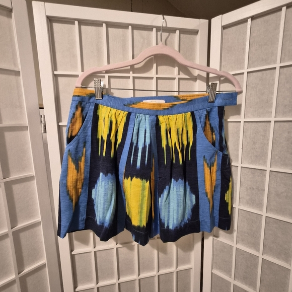 Eliot Silk Mini Skirt Sz 6 - Picture 1 of 8